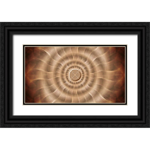 Fire Rotor Zoom Black Ornate Wood Framed Art Print with Double Matting by Manlove, David