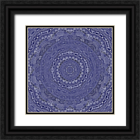 Very Peri Rollers Black Ornate Wood Framed Art Print with Double Matting by Manlove, David