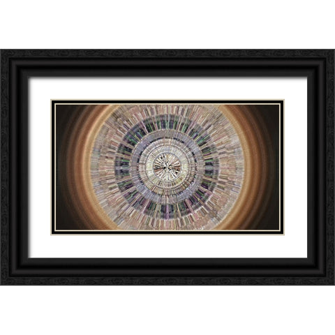 Gemstone Paradise 2 Black Ornate Wood Framed Art Print with Double Matting by Manlove, David