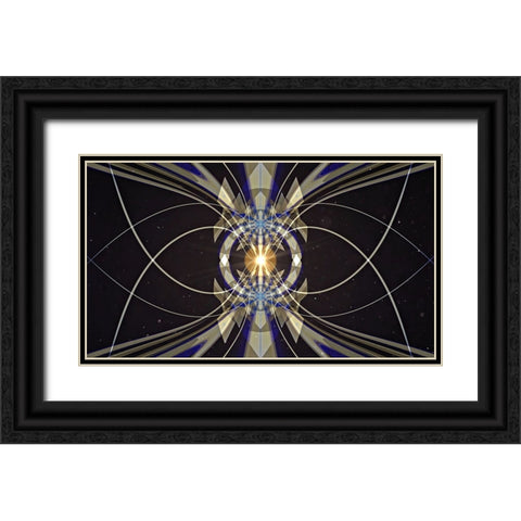 Arc Welder Black Ornate Wood Framed Art Print with Double Matting by Manlove, David