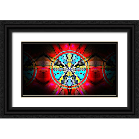 Brandy Z Base 16x9 Black Ornate Wood Framed Art Print with Double Matting by Manlove, David
