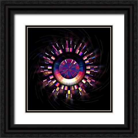 Bronze Electric 3 Black Ornate Wood Framed Art Print with Double Matting by Manlove, David