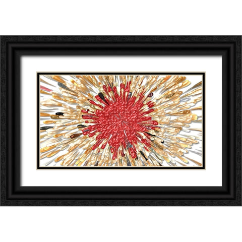 Cardinal Splash 3e Black Ornate Wood Framed Art Print with Double Matting by Manlove, David