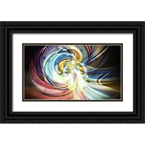 Coalescence A Black Ornate Wood Framed Art Print with Double Matting by Manlove, David