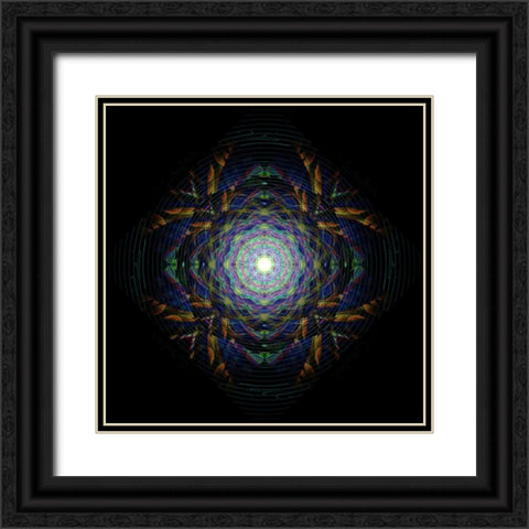 Dream Catcher 4 Black Ornate Wood Framed Art Print with Double Matting by Manlove, David