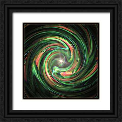 Firefly 2 Black Ornate Wood Framed Art Print with Double Matting by Manlove, David