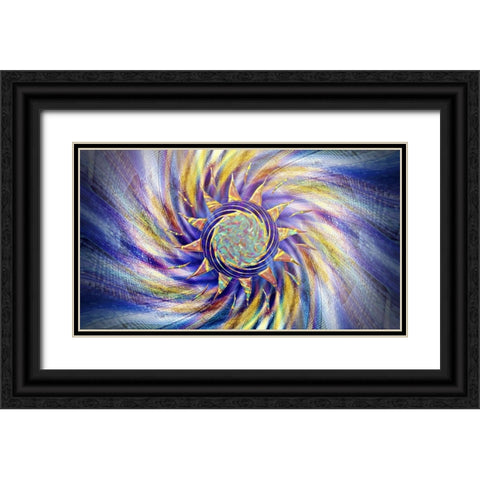 Z Pearl Black Ornate Wood Framed Art Print with Double Matting by Manlove, David