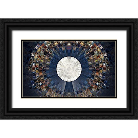 The Orb Black Ornate Wood Framed Art Print with Double Matting by Manlove, David
