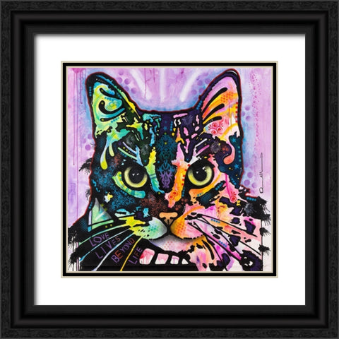 Maya Black Ornate Wood Framed Art Print with Double Matting by Dean Russo Collection