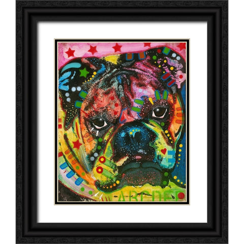 Determined Black Ornate Wood Framed Art Print with Double Matting by Dean Russo Collection