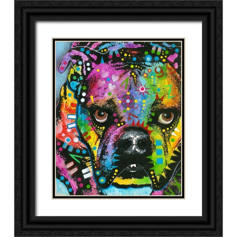 bully love Black Ornate Wood Framed Art Print with Double Matting by Dean Russo Collection