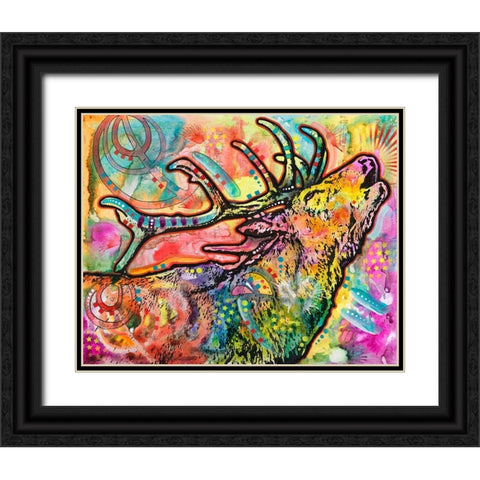 Call of the wild Black Ornate Wood Framed Art Print with Double Matting by Dean Russo Collection