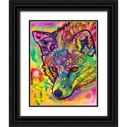 Sly as a Fox Black Ornate Wood Framed Art Print with Double Matting by Dean Russo Collection