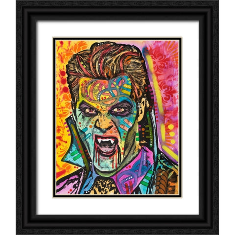 Dracula Black Ornate Wood Framed Art Print with Double Matting by Dean Russo Collection