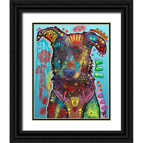 Freya Black Ornate Wood Framed Art Print with Double Matting by Dean Russo Collection