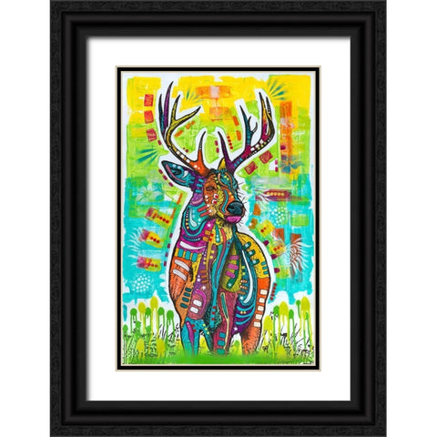 Buck Mondays Black Ornate Wood Framed Art Print with Double Matting by Dean Russo Collection