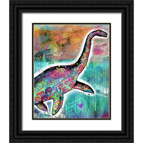 Nessie Black Ornate Wood Framed Art Print with Double Matting by Dean Russo Collection
