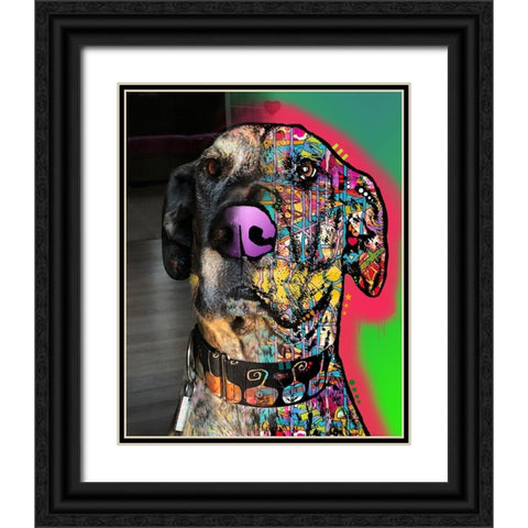 Michelle King_Miss Priscilla Black Ornate Wood Framed Art Print with Double Matting by Dean Russo Collection
