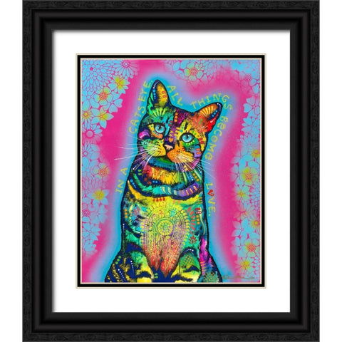 All Things Become Love Black Ornate Wood Framed Art Print with Double Matting by Dean Russo Collection