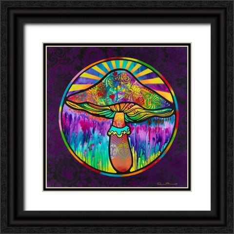 Mushroom Black Ornate Wood Framed Art Print with Double Matting by Dean Russo Collection