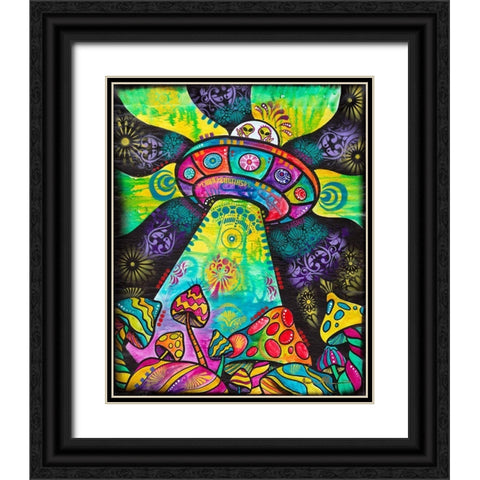 We Come in Peace Black Ornate Wood Framed Art Print with Double Matting by Dean Russo Collection