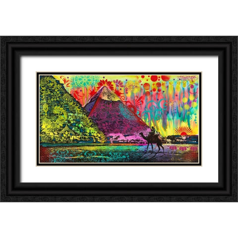 Sunset at Cheops Black Ornate Wood Framed Art Print with Double Matting by Dean Russo Collection
