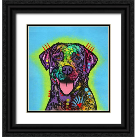 Lab Black Ornate Wood Framed Art Print with Double Matting by Dean Russo Collection