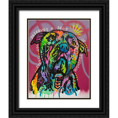 A Spot Of Sunshine Black Ornate Wood Framed Art Print with Double Matting by Dean Russo Collection