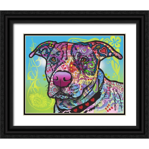 Bubba Black Ornate Wood Framed Art Print with Double Matting by Dean Russo Collection