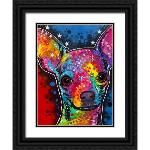 Bubble Chi Black Ornate Wood Framed Art Print with Double Matting by Dean Russo Collection