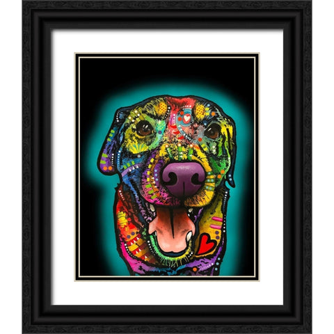 Heart Full Black Ornate Wood Framed Art Print with Double Matting by Dean Russo Collection