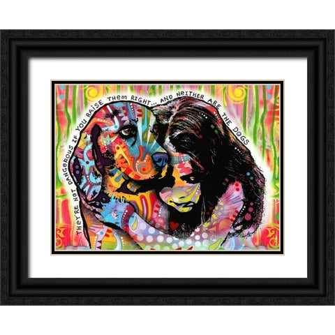 Theyre Not Dangerous Black Ornate Wood Framed Art Print with Double Matting by Dean Russo Collection