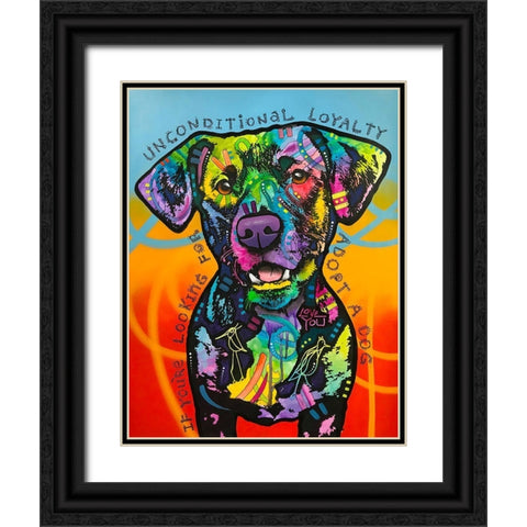 Unconditional Loyalty Black Ornate Wood Framed Art Print with Double Matting by Dean Russo Collection
