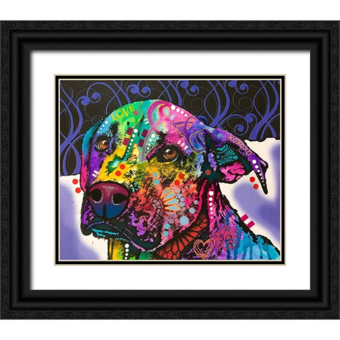 Expression Black Ornate Wood Framed Art Print with Double Matting by Dean Russo Collection