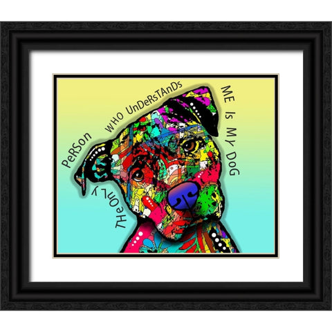 The Only Person Black Ornate Wood Framed Art Print with Double Matting by Dean Russo Collection