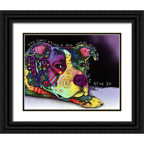 Affection Black Ornate Wood Framed Art Print with Double Matting by Dean Russo Collection