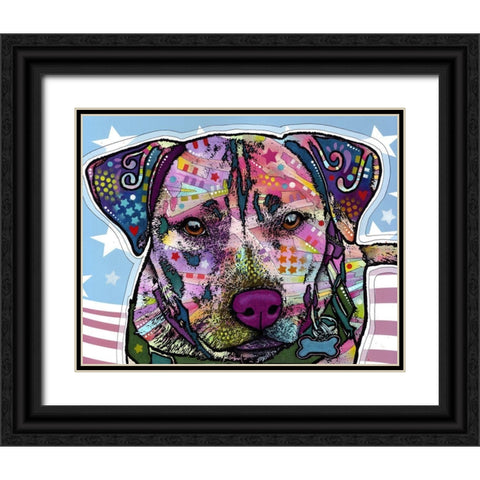 Dakota Black Ornate Wood Framed Art Print with Double Matting by Dean Russo Collection