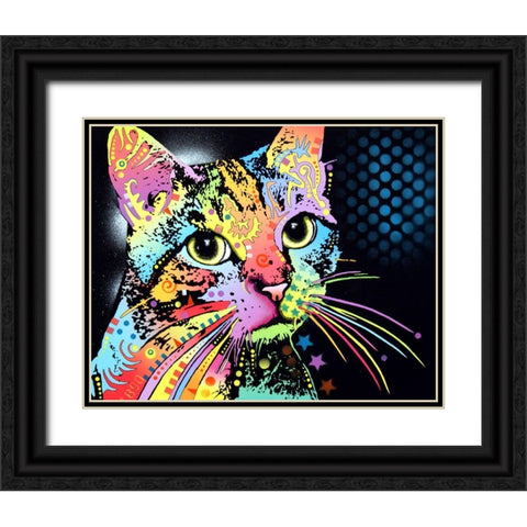 Catillac New Black Ornate Wood Framed Art Print with Double Matting by Dean Russo Collection