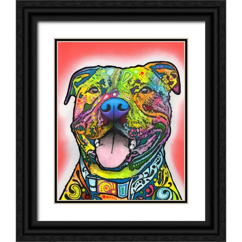 Blanche Black Ornate Wood Framed Art Print with Double Matting by Dean Russo Collection