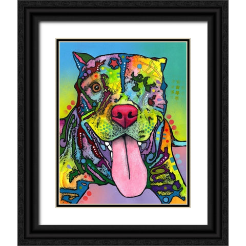 Rooster Black Ornate Wood Framed Art Print with Double Matting by Dean Russo Collection