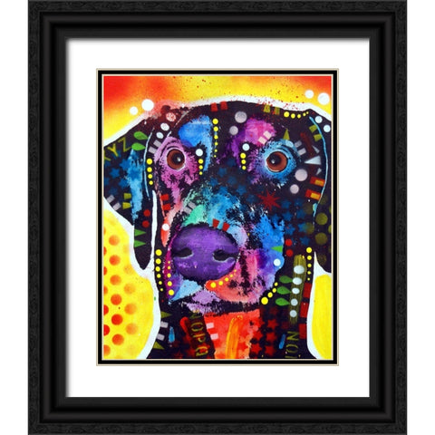 Dobie Black Ornate Wood Framed Art Print with Double Matting by Dean Russo Collection