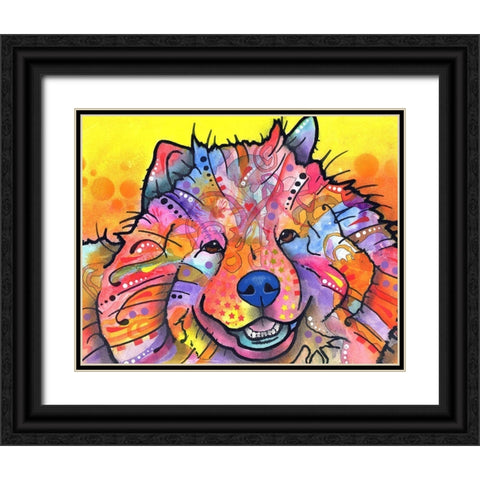 Benzi Black Ornate Wood Framed Art Print with Double Matting by Dean Russo Collection