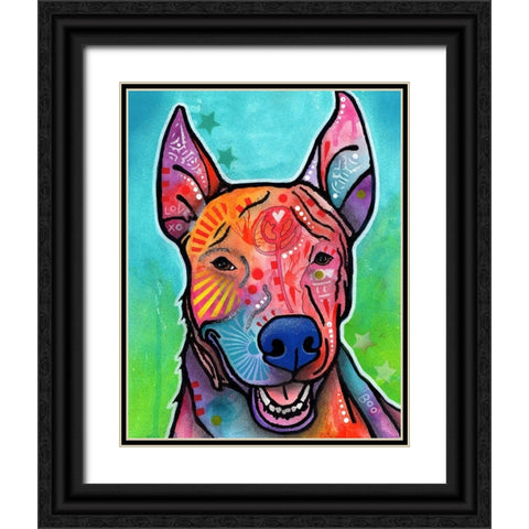 Boo Black Ornate Wood Framed Art Print with Double Matting by Dean Russo Collection