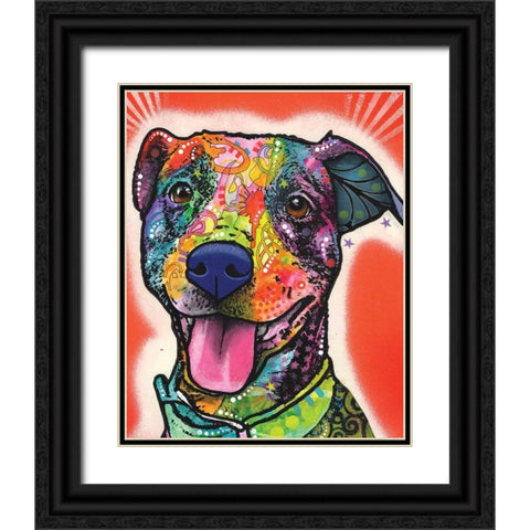 Cheer Black Ornate Wood Framed Art Print with Double Matting by Dean Russo Collection