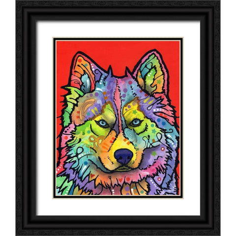 Magua Black Ornate Wood Framed Art Print with Double Matting by Dean Russo Collection