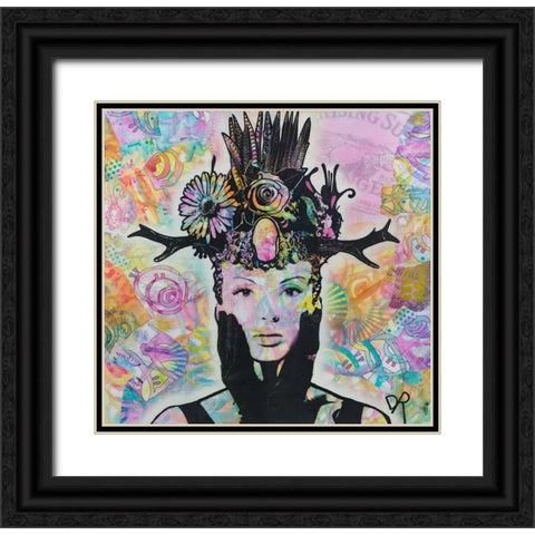 Lucid Black Ornate Wood Framed Art Print with Double Matting by Dean Russo Collection