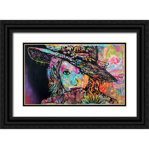 Venus Black Ornate Wood Framed Art Print with Double Matting by Dean Russo Collection
