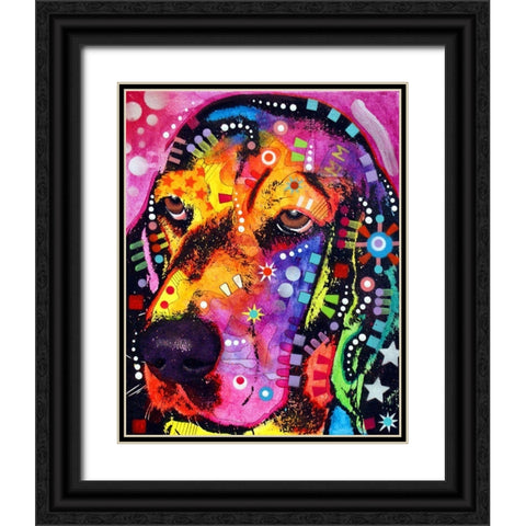 Blossom Black Ornate Wood Framed Art Print with Double Matting by Dean Russo Collection