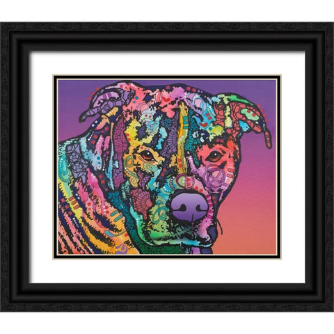 Jethro Black Ornate Wood Framed Art Print with Double Matting by Dean Russo Collection