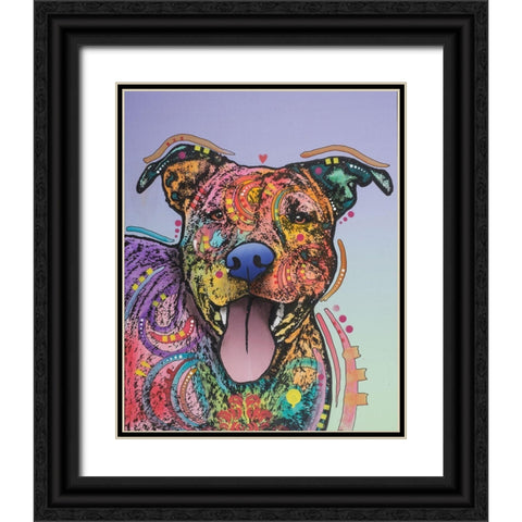 Zoey Black Ornate Wood Framed Art Print with Double Matting by Dean Russo Collection